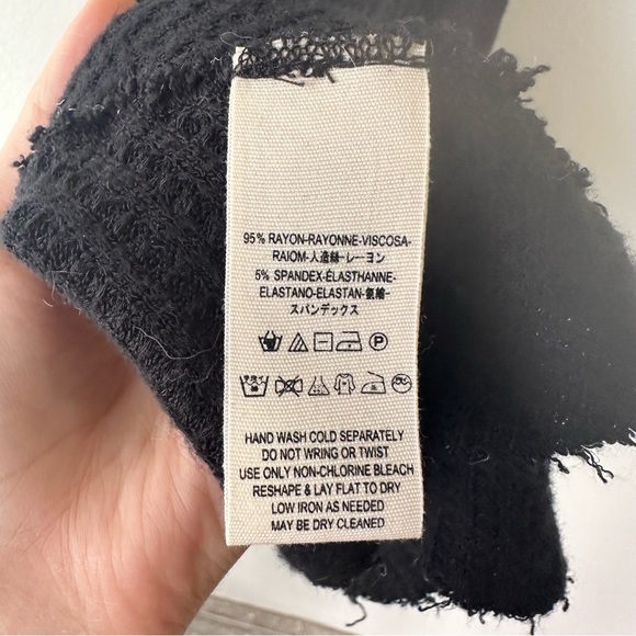 We the Free People Black Tank Top Size Medium Rn 66170 CA 32054 - Picture 4 of 7